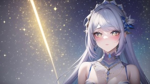 唯美可爱星空少女