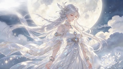 唯美梦幻胧月少女