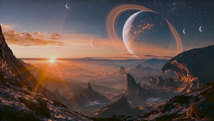 唯美落日星球