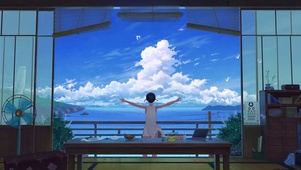 迎面海风