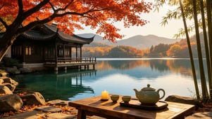红叶湖畔