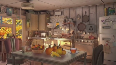 秋日清晨的厨房