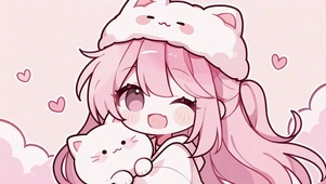 乖乖的小猫