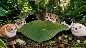 猫猫虫搬叶子