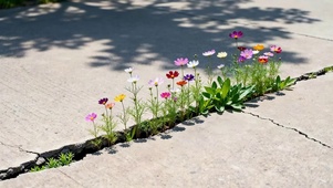 路边的鲜花