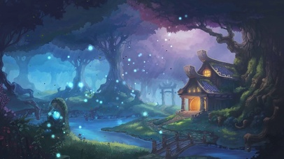 唯美治愈森林迷幻