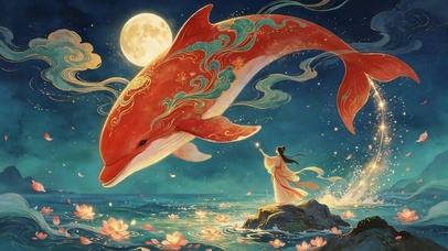 国潮风海豚