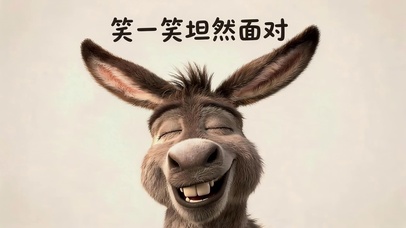 笑一笑坦然面对