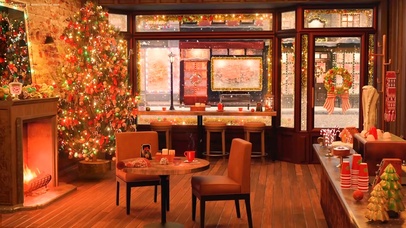 圣诞温馨咖啡厅