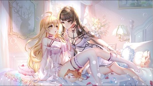 唯美性感百合少女