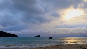 夕阳大海