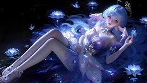 暗夜蓝莲梦幻美少女知更鸟