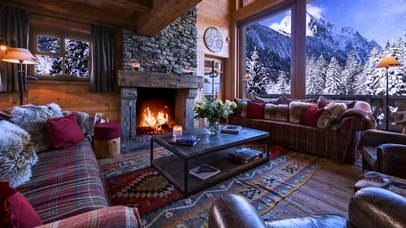 冬天温暖的房间