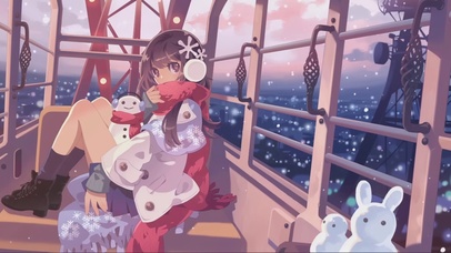 雪夜的少女