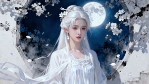 月下白发仙子