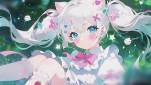 绿氧失重少女