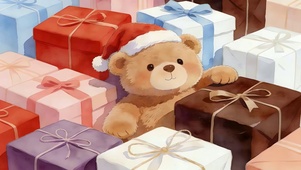 圣诞礼物熊