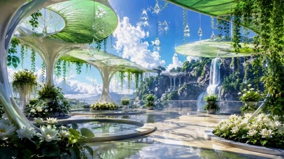 空中花园瀑布