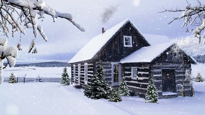 雪中小屋