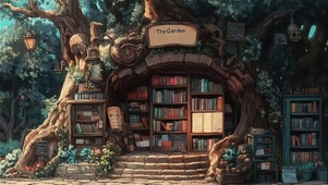 神奇夏日森林书店书本