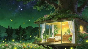 护眼绿景