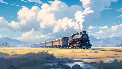 原野上的火车