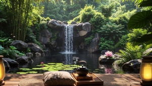 山林禅意茶台