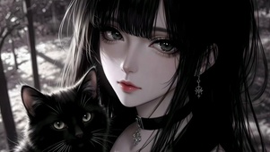 氛围少女和黑猫