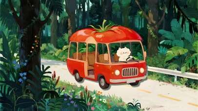 森林里的番茄巴士