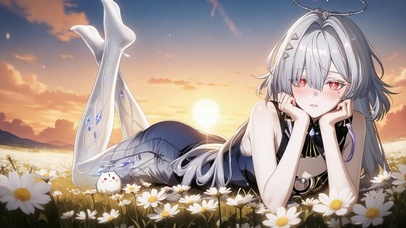 雏菊与落日  皆不及你