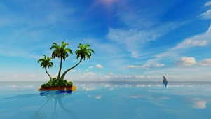 比基尼海滩的夏天