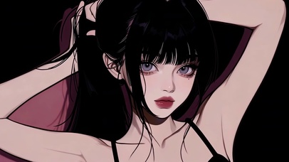 心动狙击挽发少女