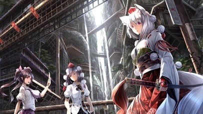 山中神社的武士小狐狸