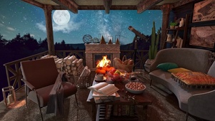 森林星空夜