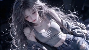 暗夜氛围感少女