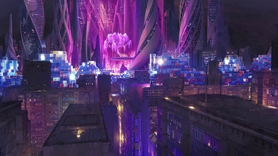 科幻赛博朋克主城