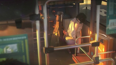 治愈公交车少女