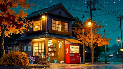 静谧的秋夜