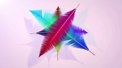 浪漫羽毛鹊桥情人节