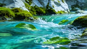 治愈山间溪流4K