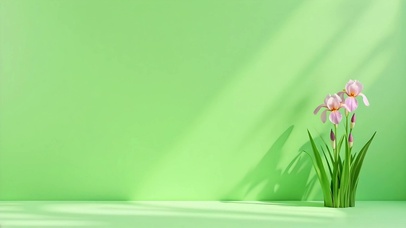 护眼清新简约花朵