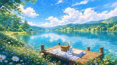 青山湖畔野餐 