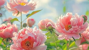 护眼花草树木带鱼屏