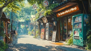 夏日午后阳光静谧街道