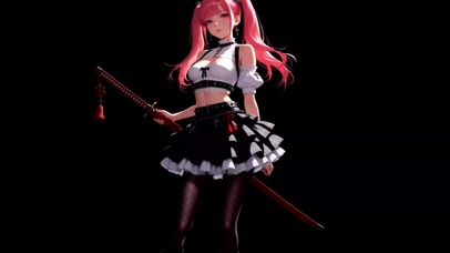 粉毛女仆