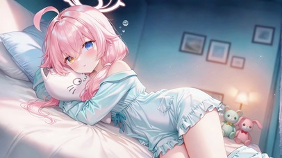 粉毛异瞳可爱萝莉