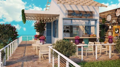 海滨风情咖啡厅