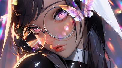 眼镜少女