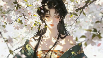 樱花中古风女孩