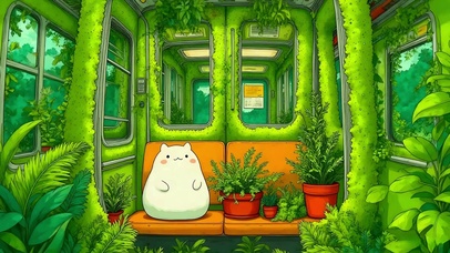 绿荫列车小团子